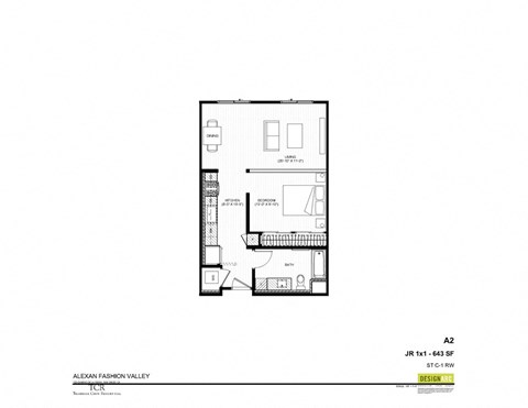 A4 1x1 floor plan